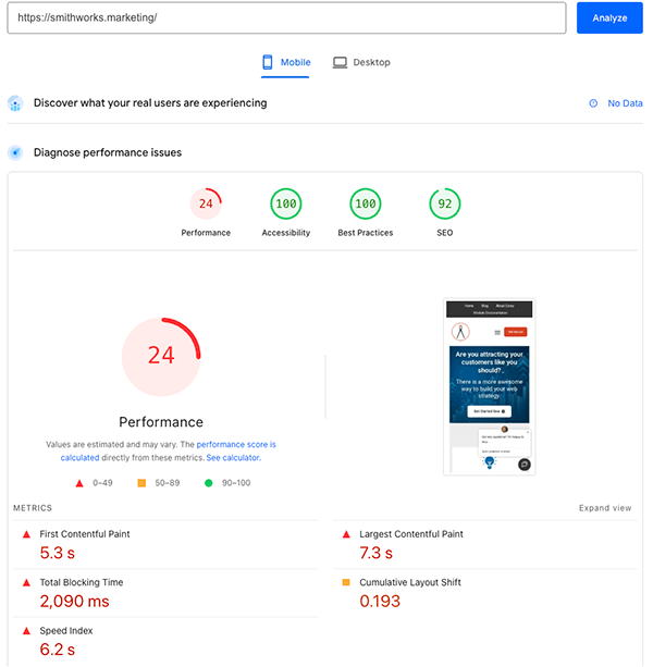 PageSpeed Insights 2